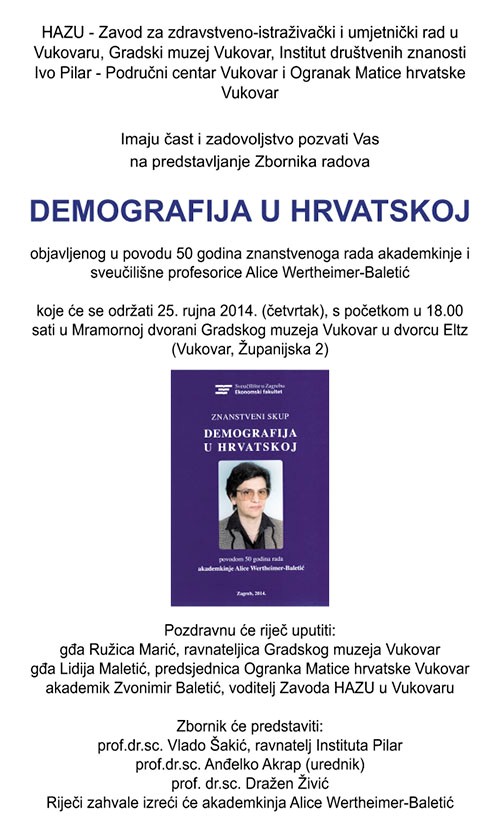 pozivnica demografija